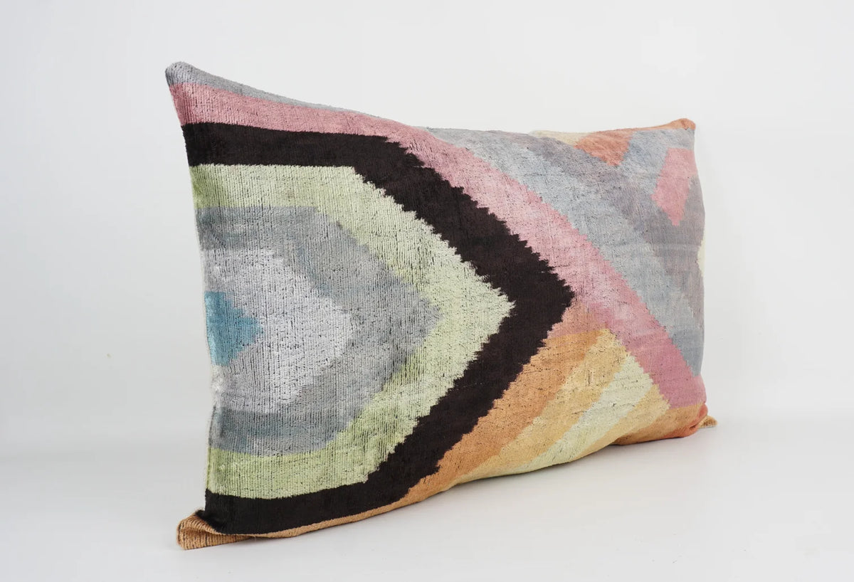 Ikat Geo Pillow w/Insert