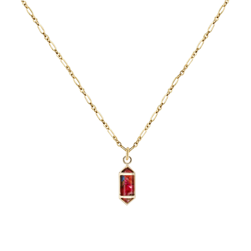 Metier Jewelry :: Small Ojo Spiny Oyster Pendant Necklace