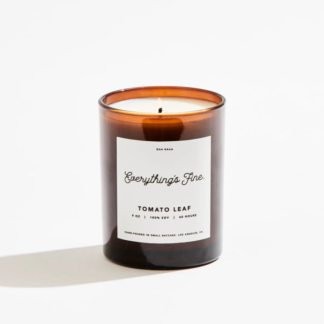 Everything’s Fine :: Tomato Leaf Candle 14 oz