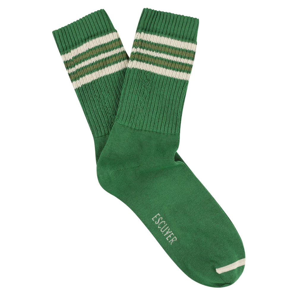 Escuyer :: MEN'S 5 Stripes Crew Socks
