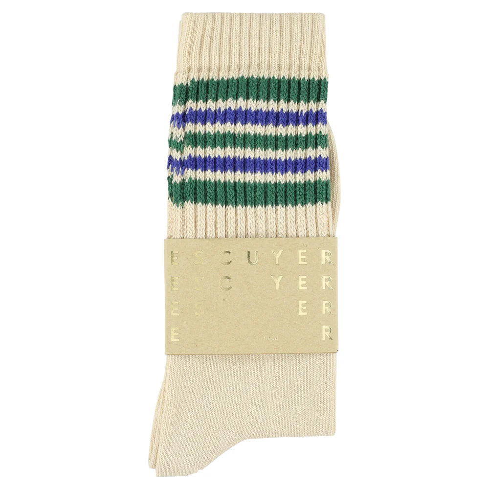 Escuyer :: MEN'S 5 Stripes Crew Socks