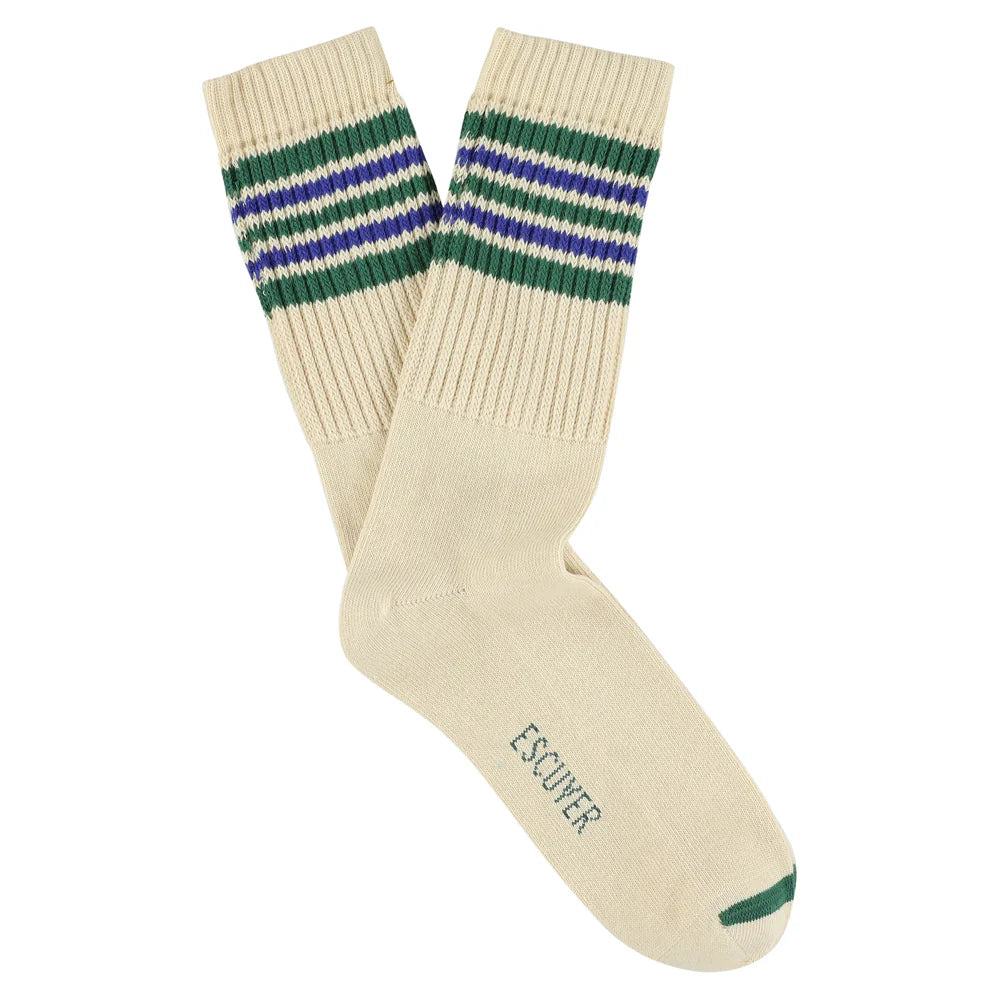 Escuyer :: MEN'S 5 Stripes Crew Socks