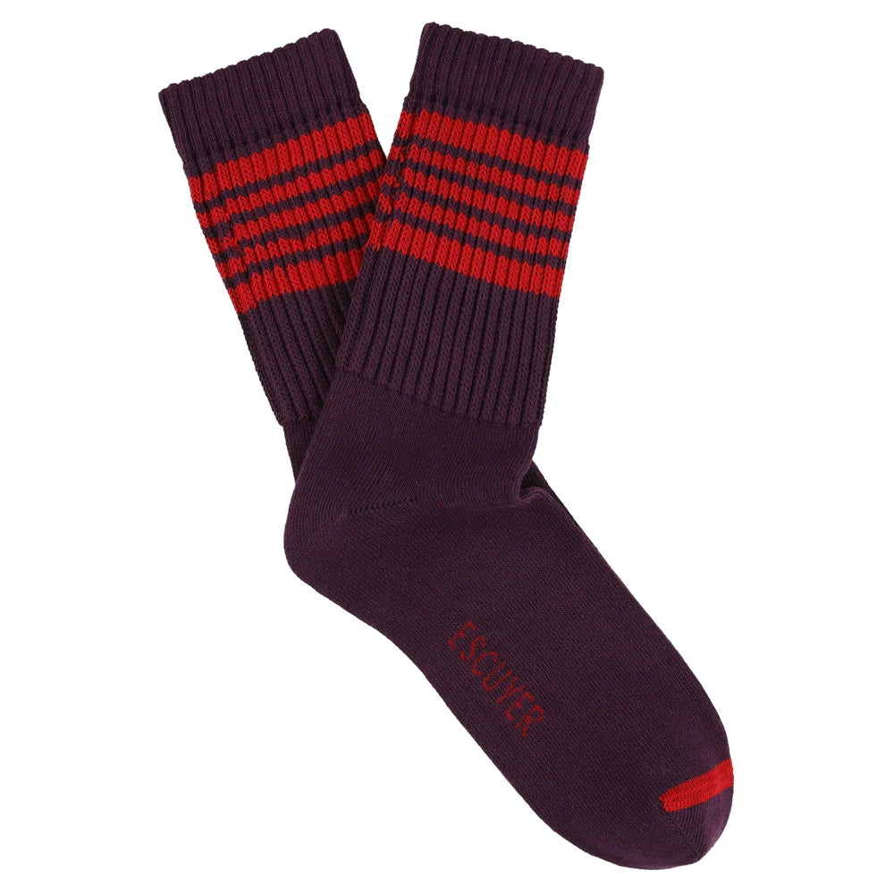 Escuyer :: Women's 5 Stripes Socks