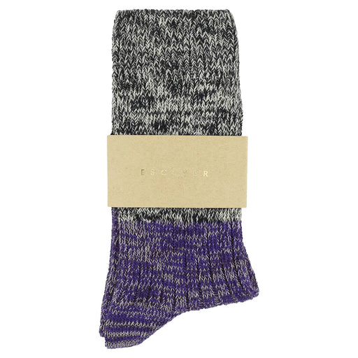 Escuyer :: Women's Melange Block Socks
