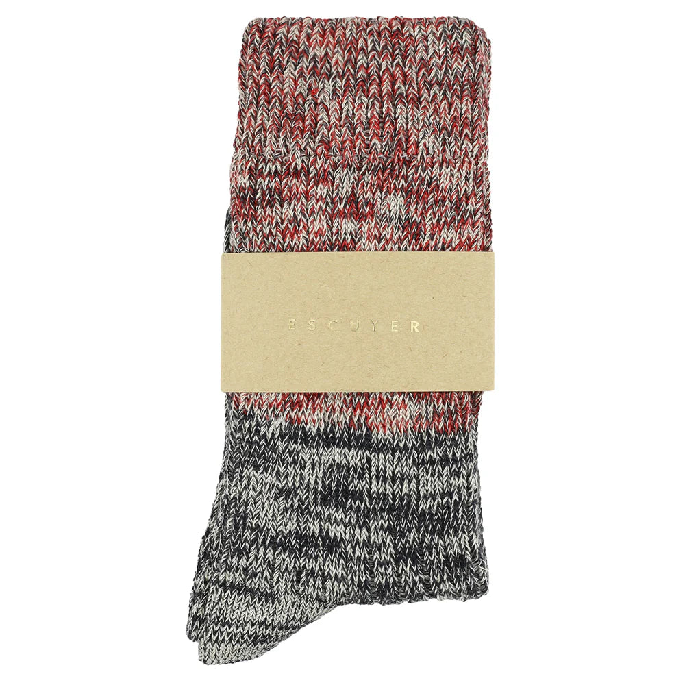 Escuyer :: Women's Melange Blend Socks, Color Block