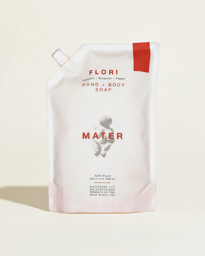 Mater Soap :: Flori Hand & Body Liquid Soap Refill, 34oz