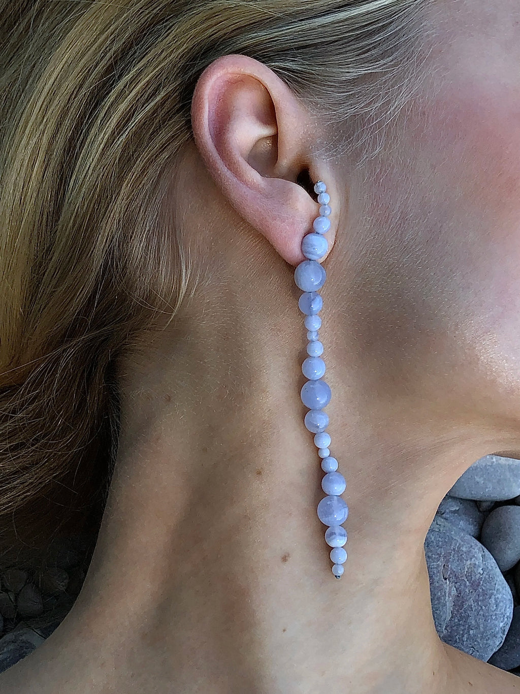 Mussels and Muscles :: Glyzinia Magnesite Earring PAIR