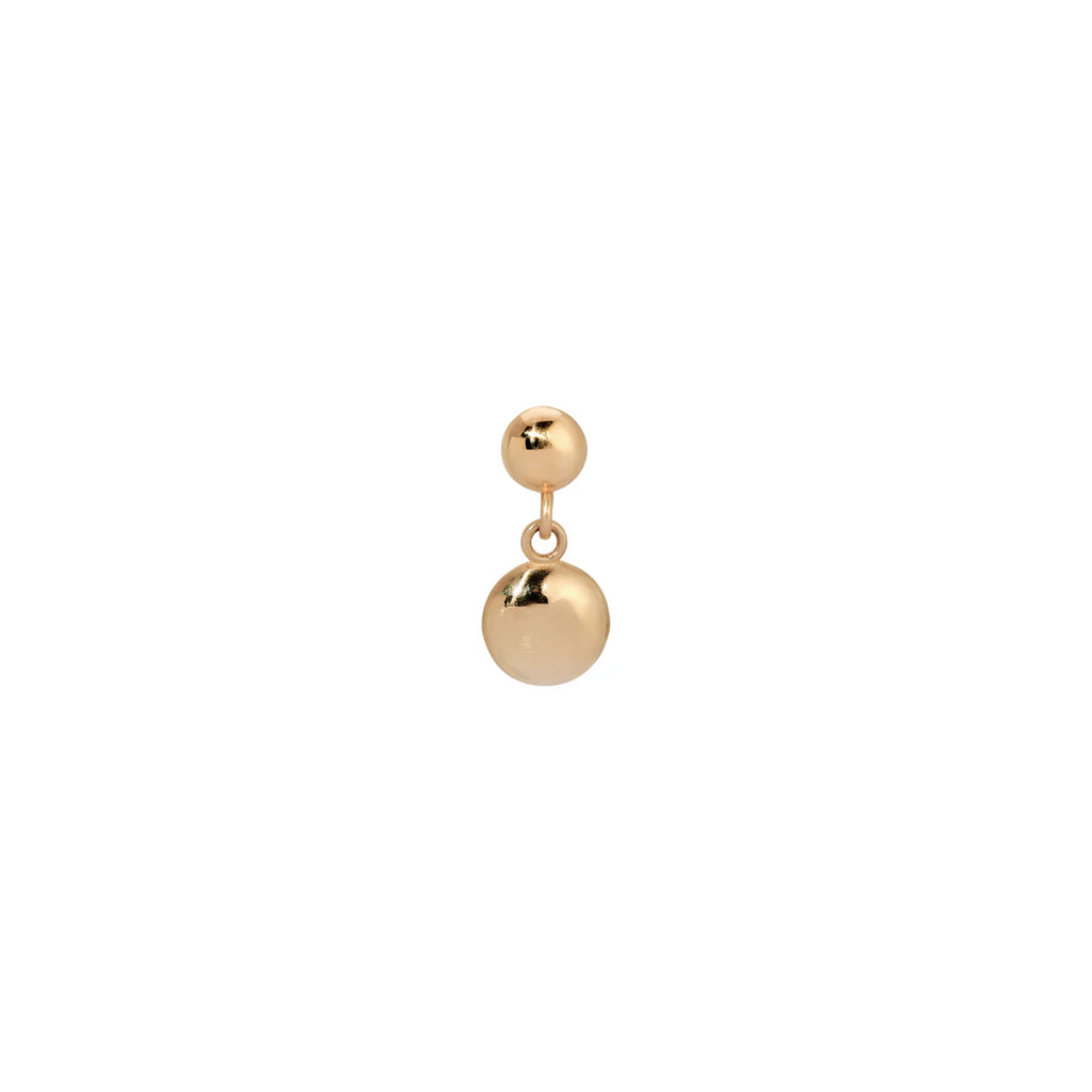Jennie Kwon :: Gold Dome Dangle Earring SINGLE