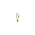 Metier Jewelry :: Black Diamond Pear Dangle w/ Black Diamond Hoop