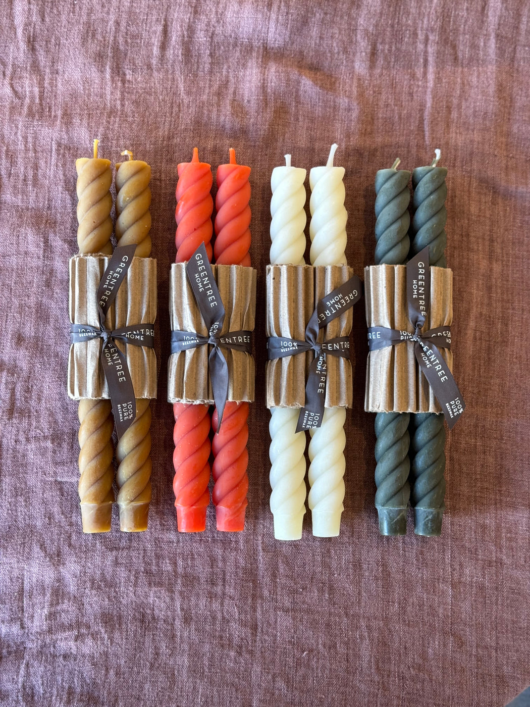 Taper Candles :: 10” Rope Tapers  (Pair)