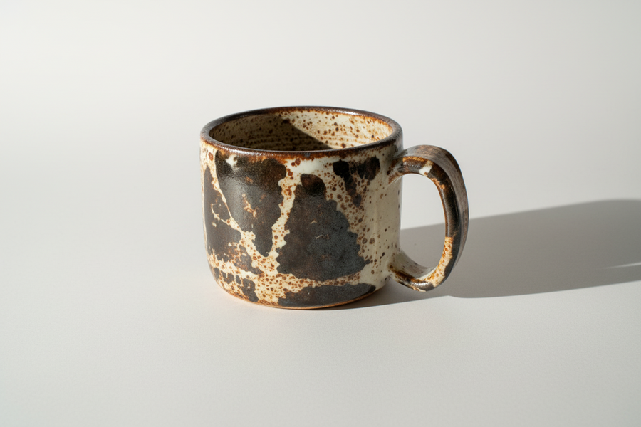 Mann Handmade :: Mug, Geometric Brown Glaze