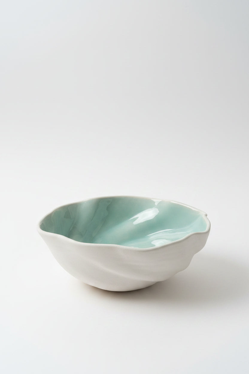 Ajay Gokhale :: Wave Bowl, Celadon Glaze, Large