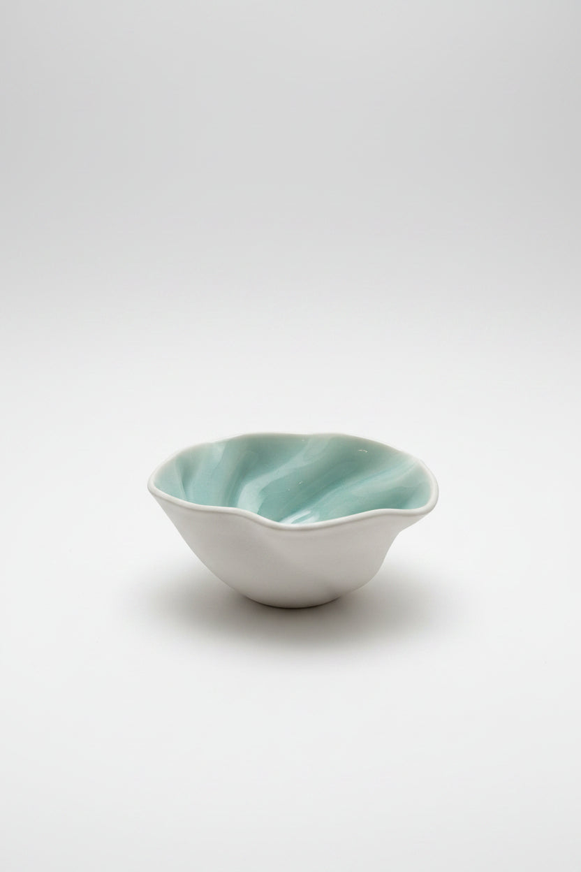 Ajay Gokhale :: Wave Bowl, Celadon Glaze, Small