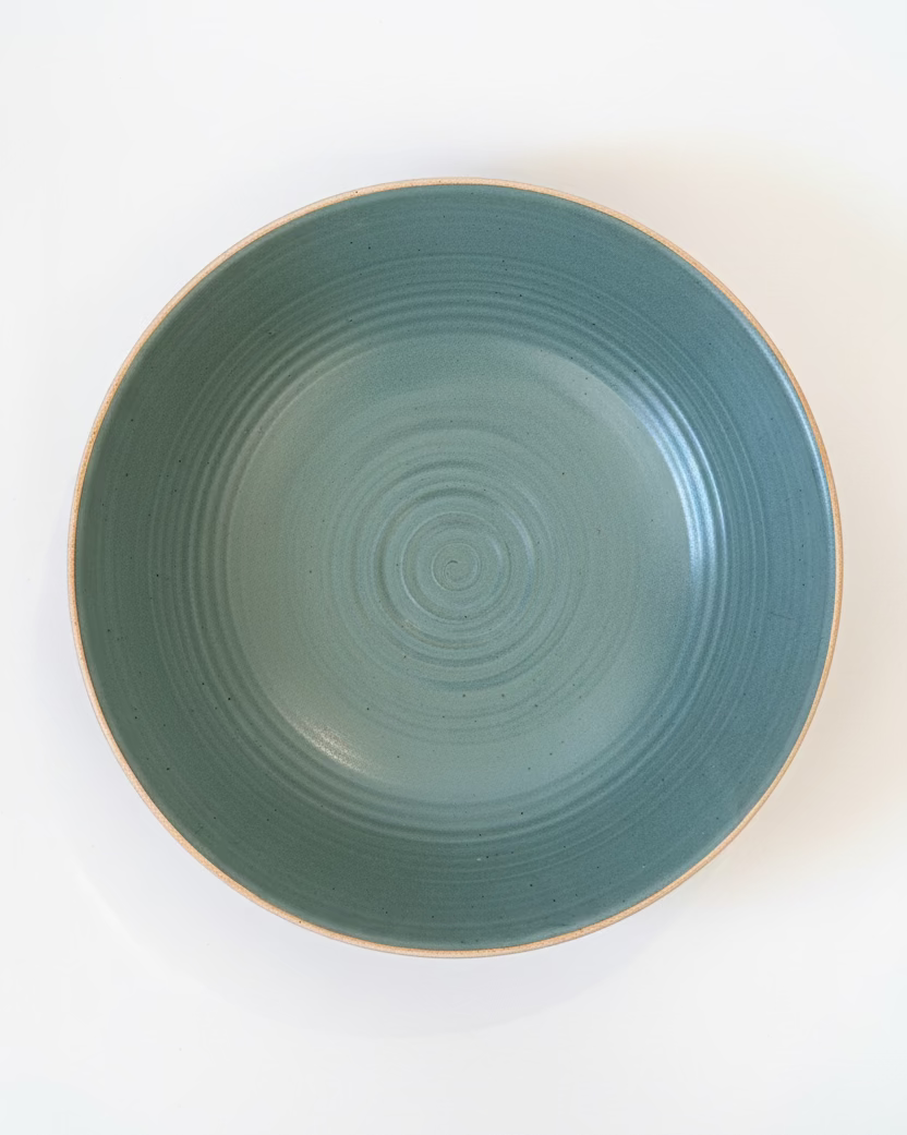 Sharon Mann :: Large Serving Bowl, Sea Green
