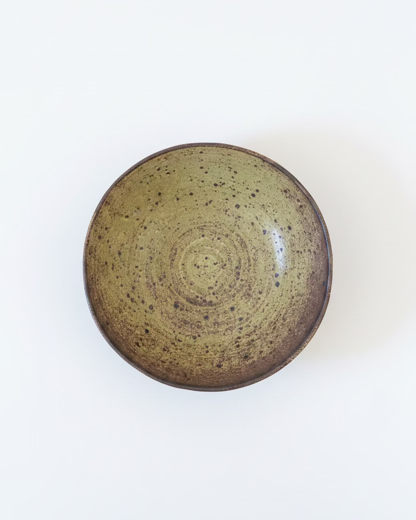Sharon Mann :: Low Bowl, Ochre Speckle