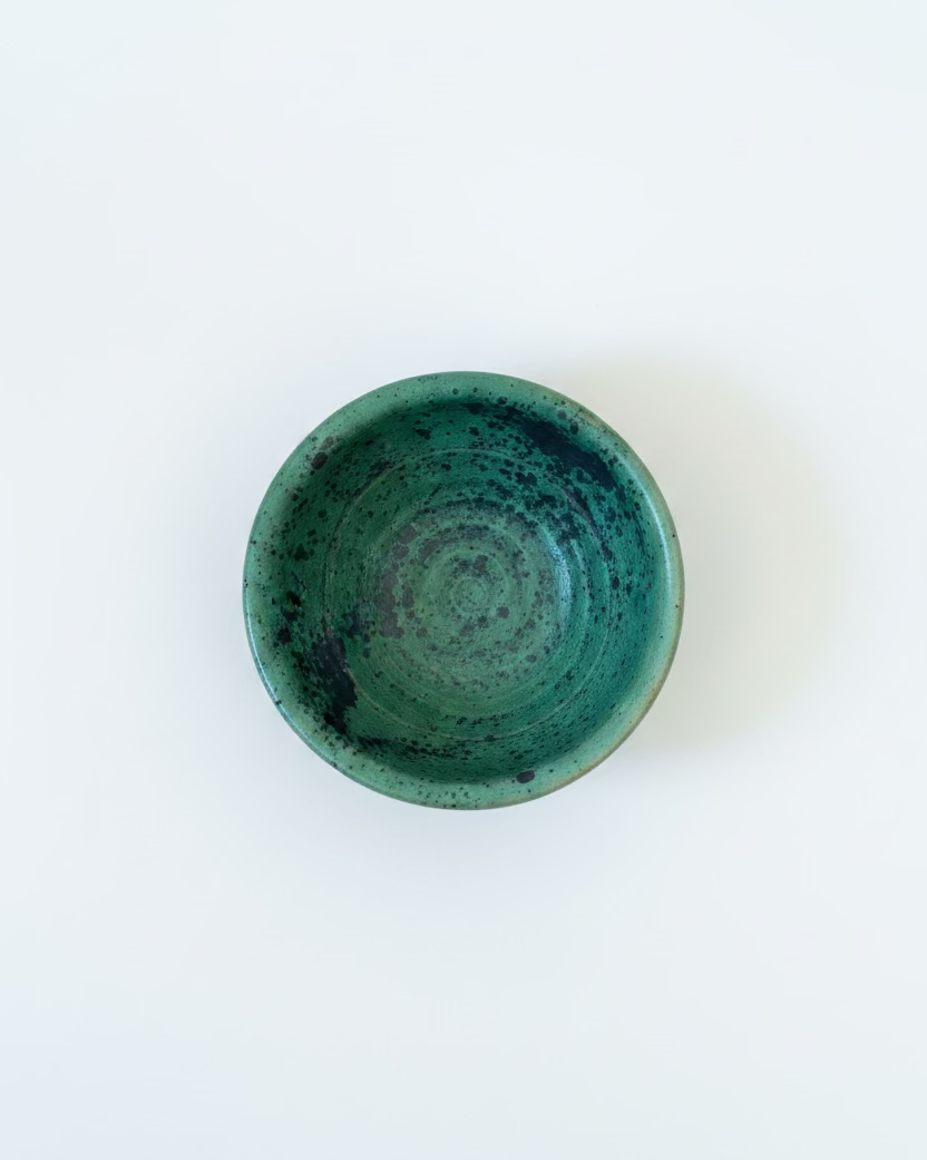 Sharon Mann :: Small Dish #1, Moss Green