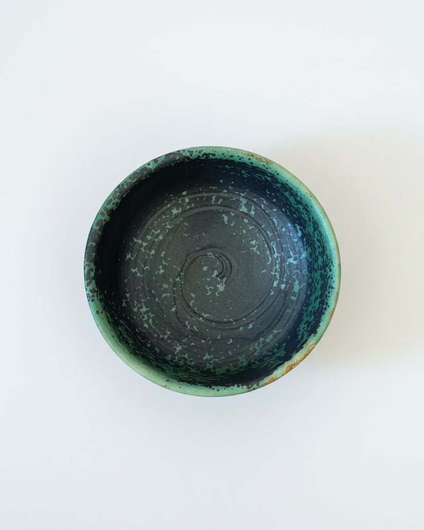 Sharon Mann :: Small Dish #2, Moss Green