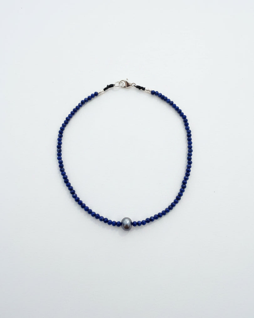 Margaret Solow :: Lapis and Pearl Bracelet