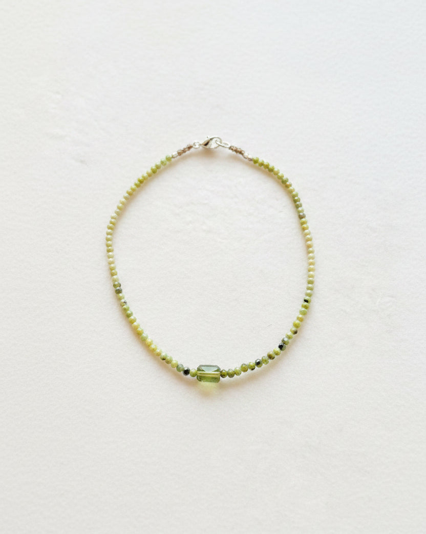Margaret Solow :: Green Opal and Tourmaline Bracelet