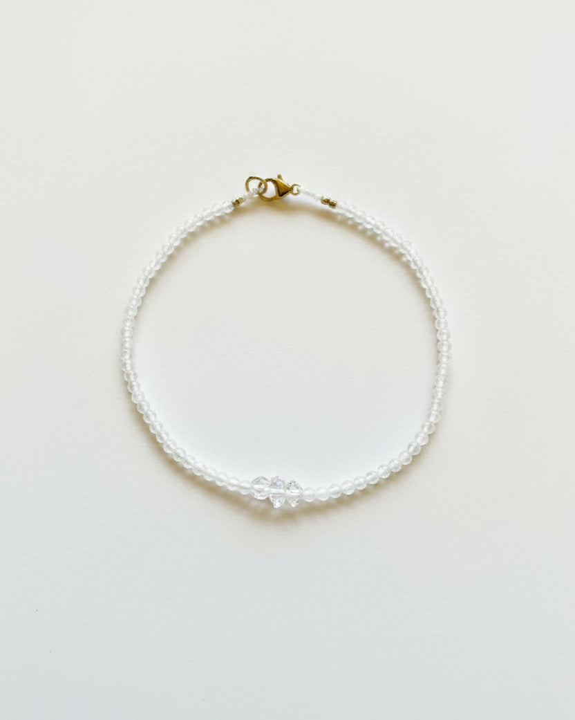 Margaret Solow :: Moonstone and Herkimer Bracelet