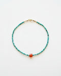 Margaret Solow :: Turquoise and Carnelian Bracelet