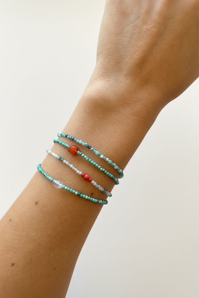 Margaret Solow :: Turquoise and Aquamarine Bracelet