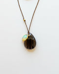 Margaret Solow :: Obsidian and Opal Necklace, 18kt