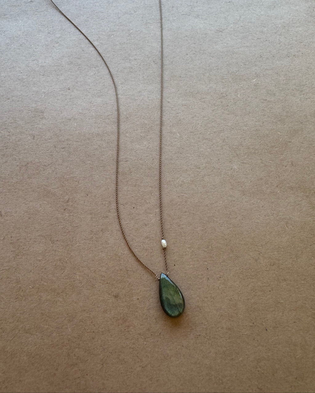 Margaret Solow :: Labradorite and Pearl Necklace