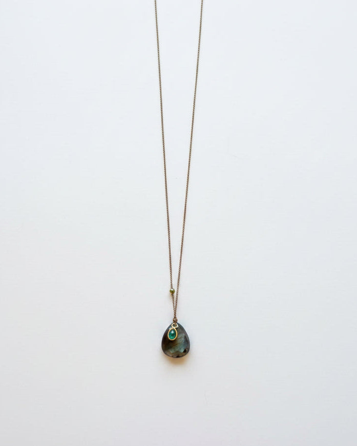 Margaret Solow :: Opal and Emerald Necklace, 18kt