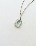 Margaret Solow :: Rainbow Moonstone and Sapphire Necklace, 18kt