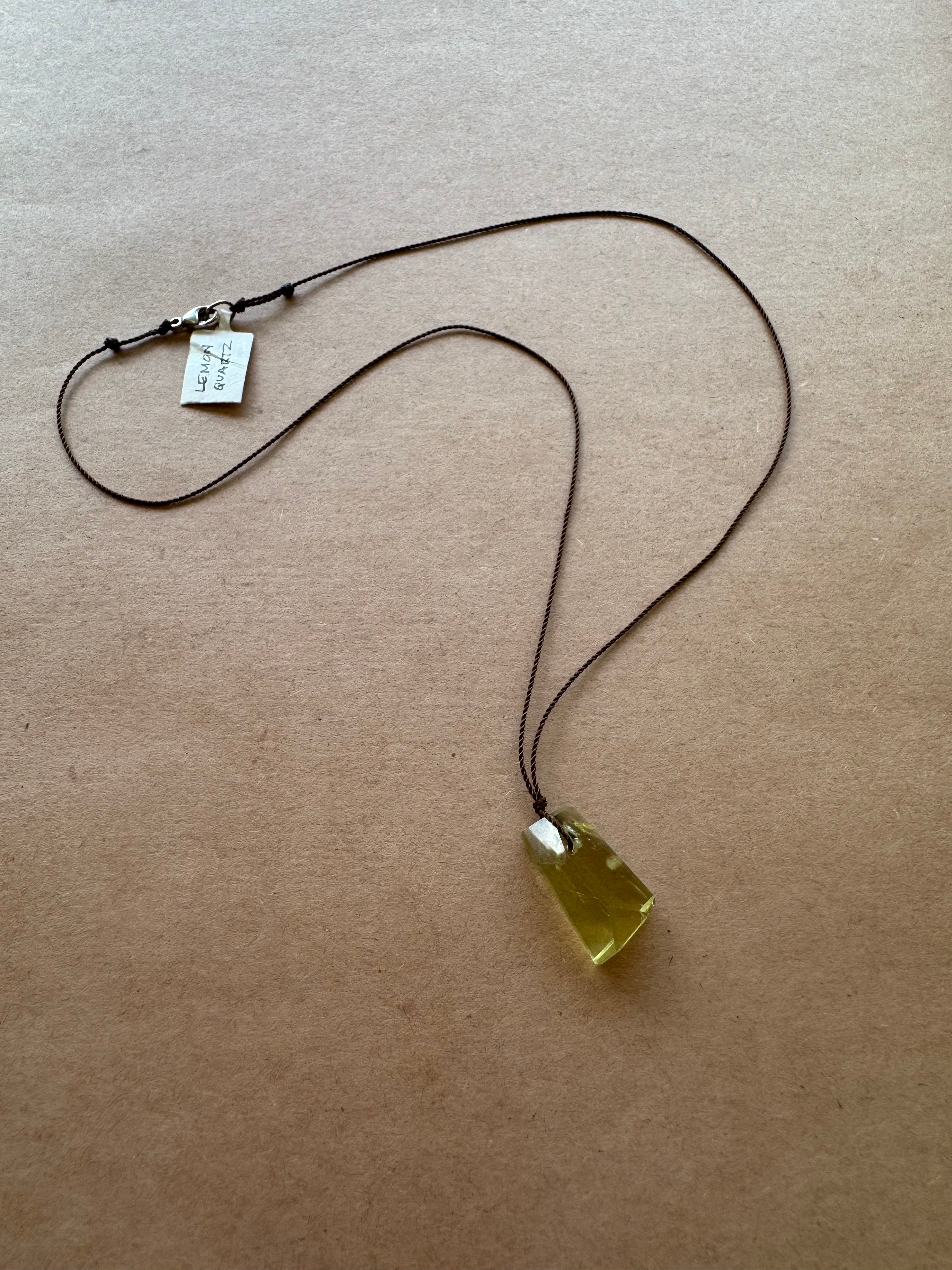 Margaret Solow :: Lemon Quartz Necklace