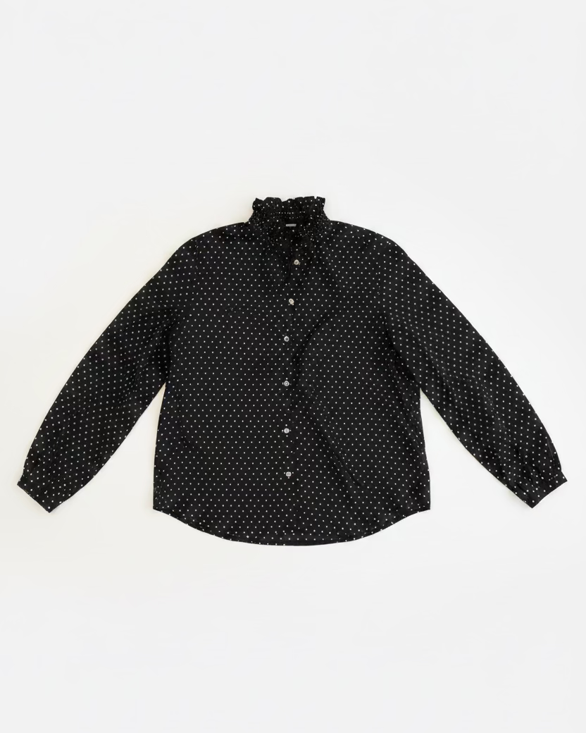 R13 :: Ruffle Collar Shrunken Shirt
