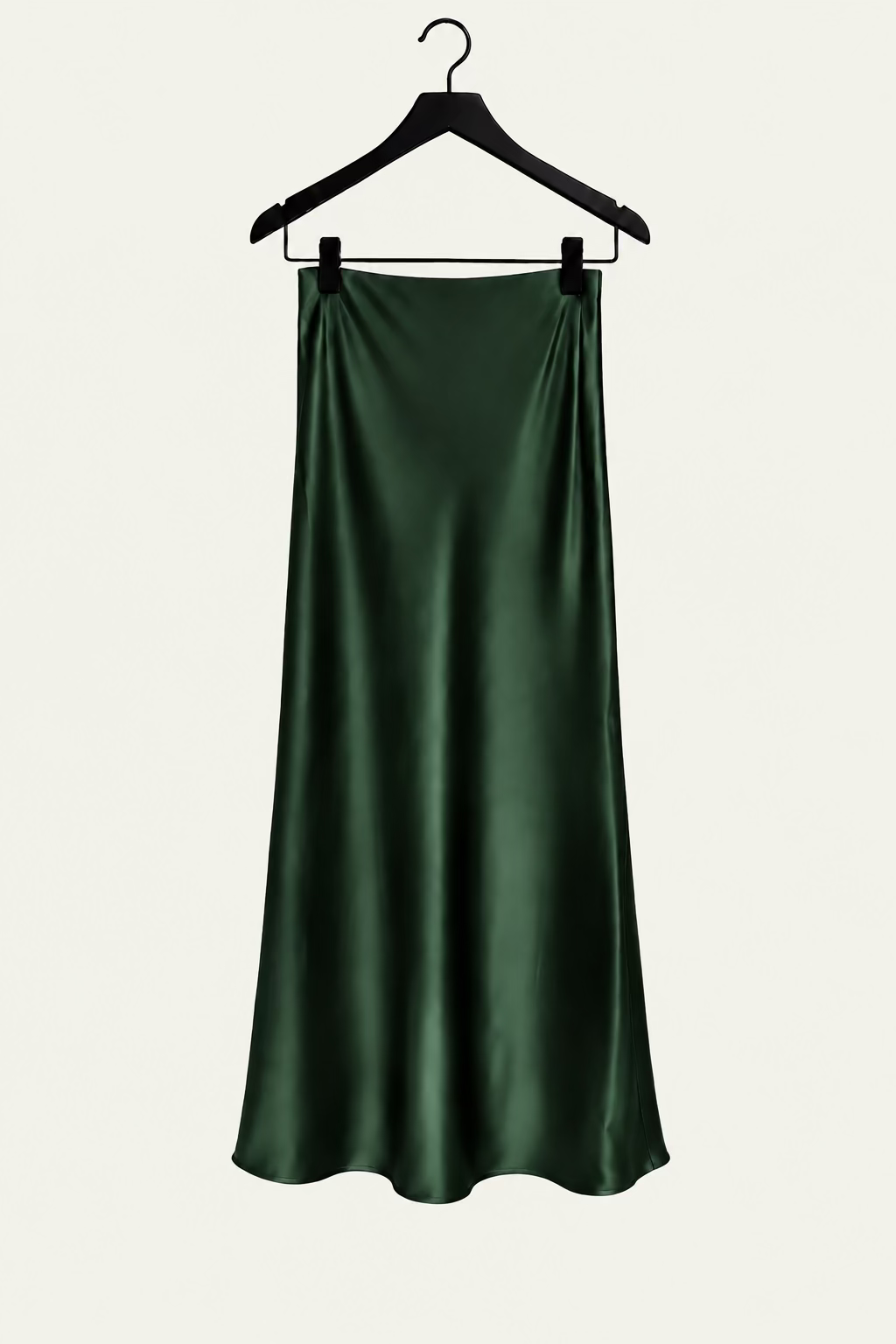 Saint Art :: Talia Charmeuse Maxi Skirt, Deep Forest