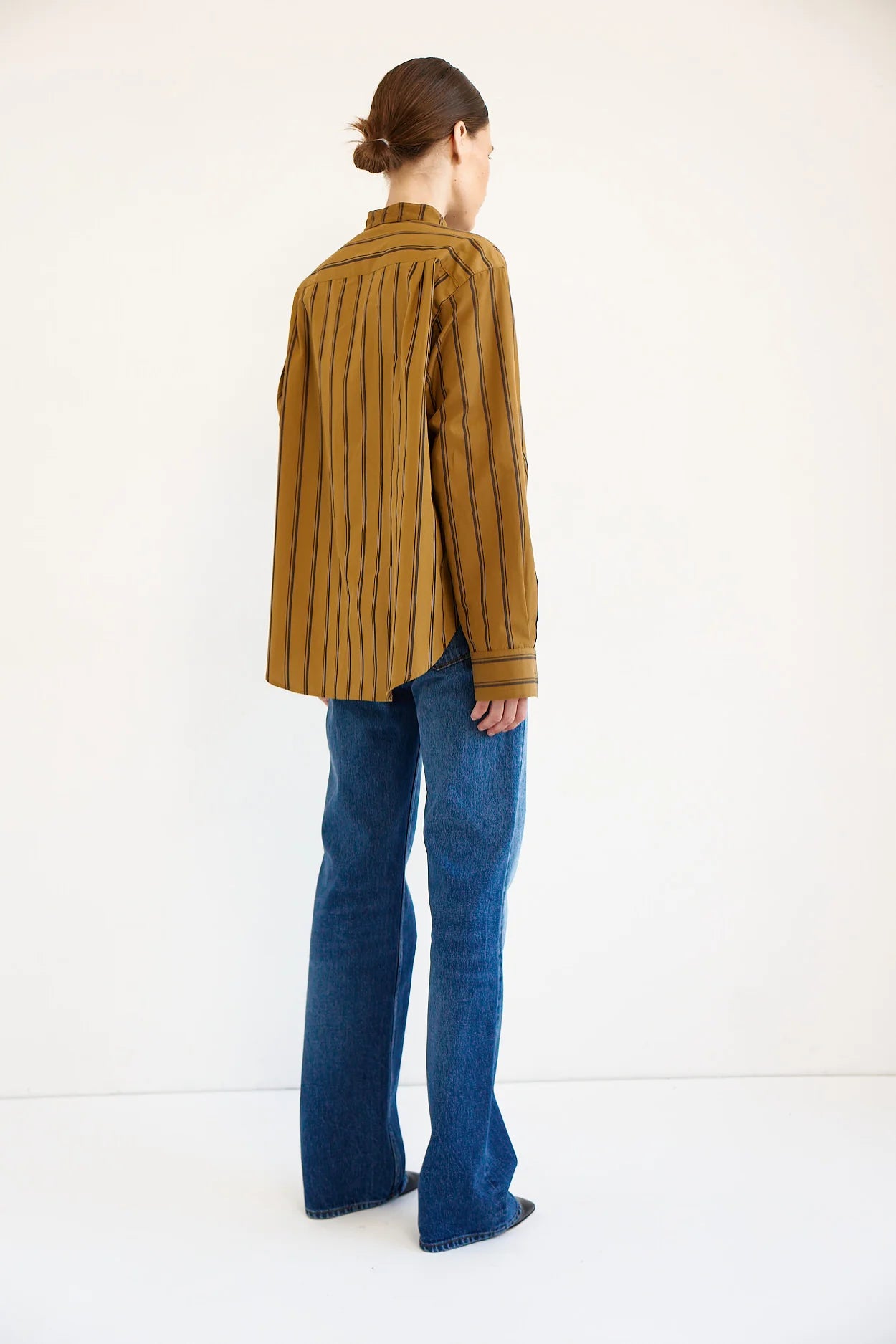 Jamie Haller :: The Editor Shirt, Goldenrod Stripe