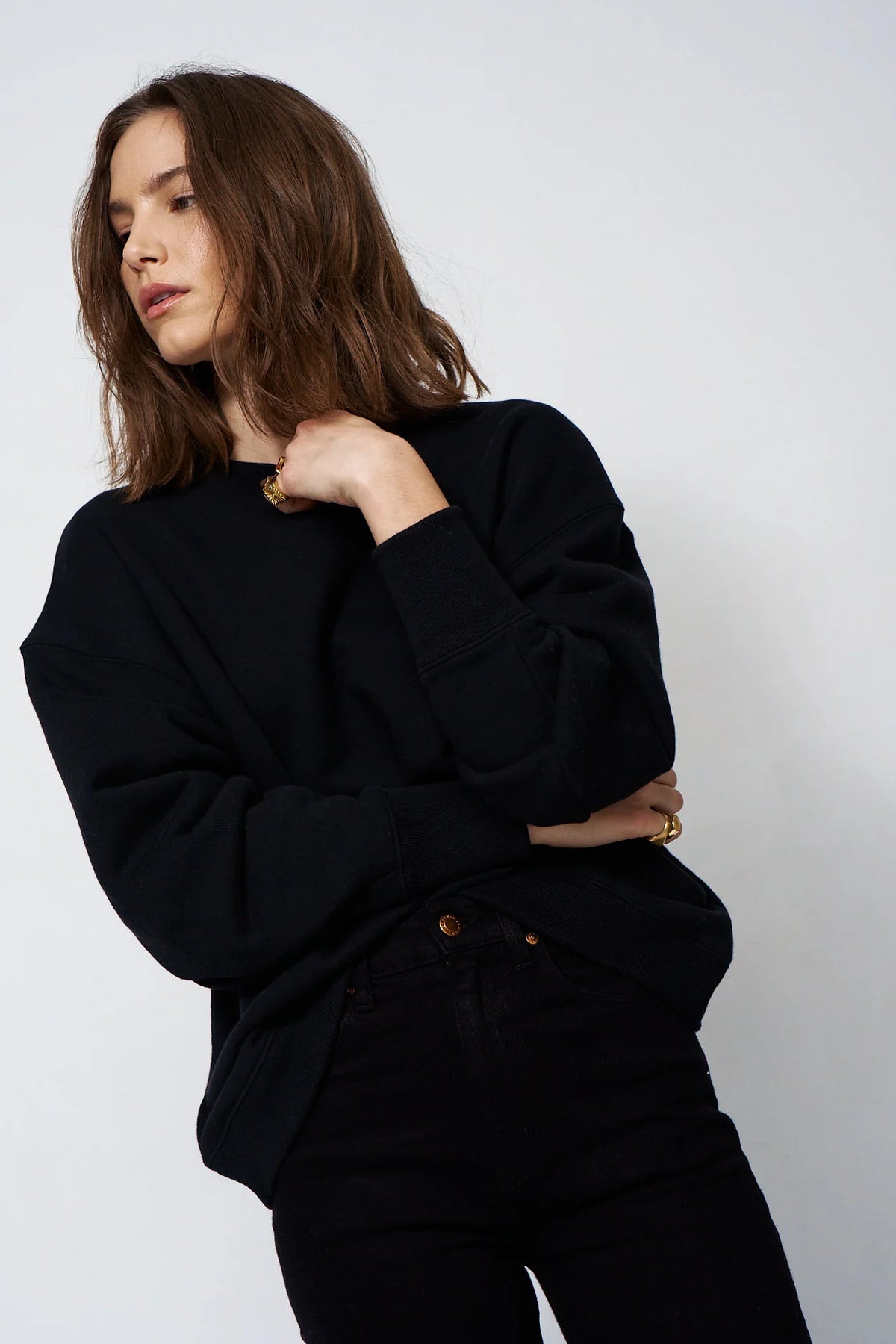 Jamie Haller :: The Baggy Crew Sweatshirt, Black
