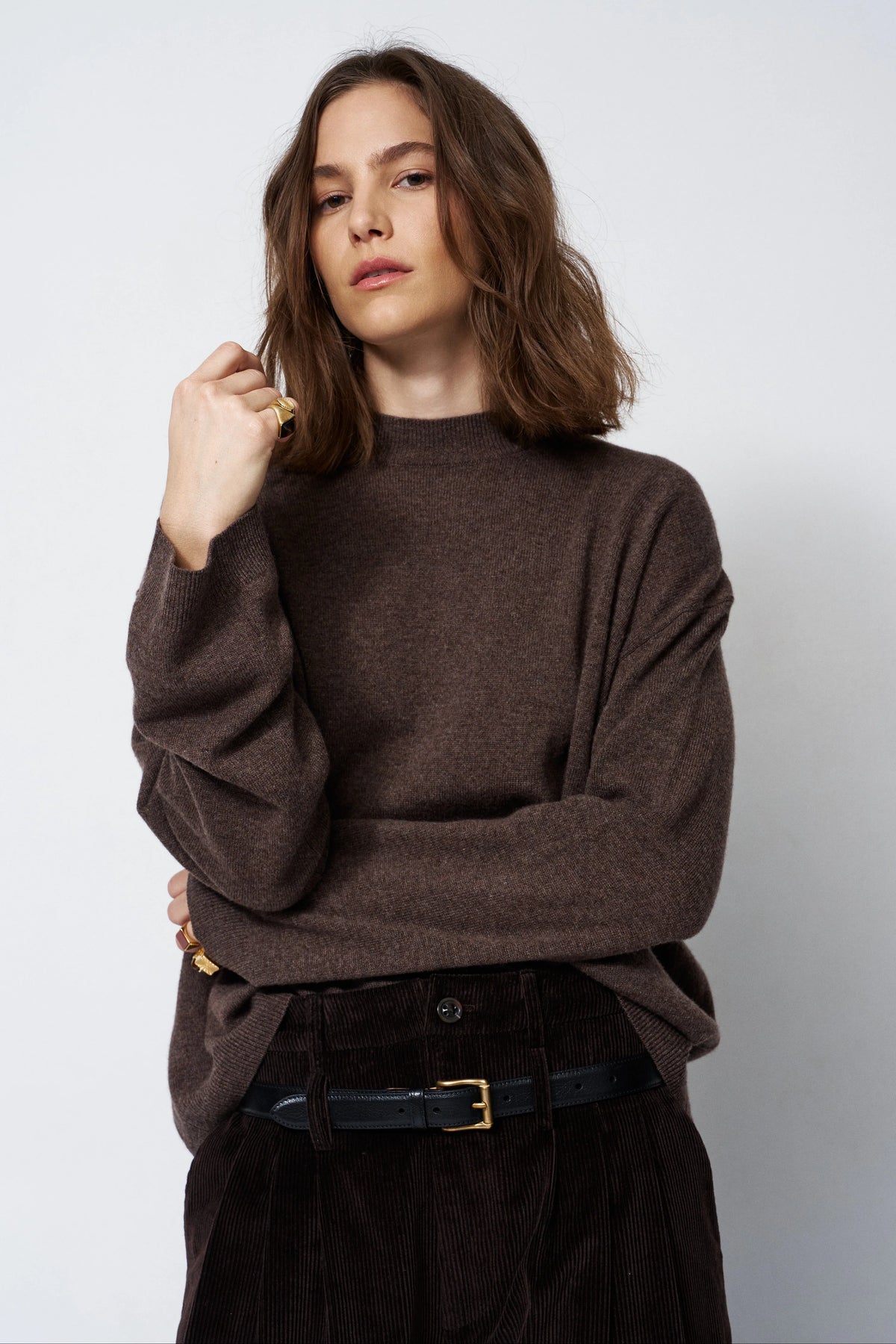 Jamie Haller :: The Boxy Mockneck, Taupe