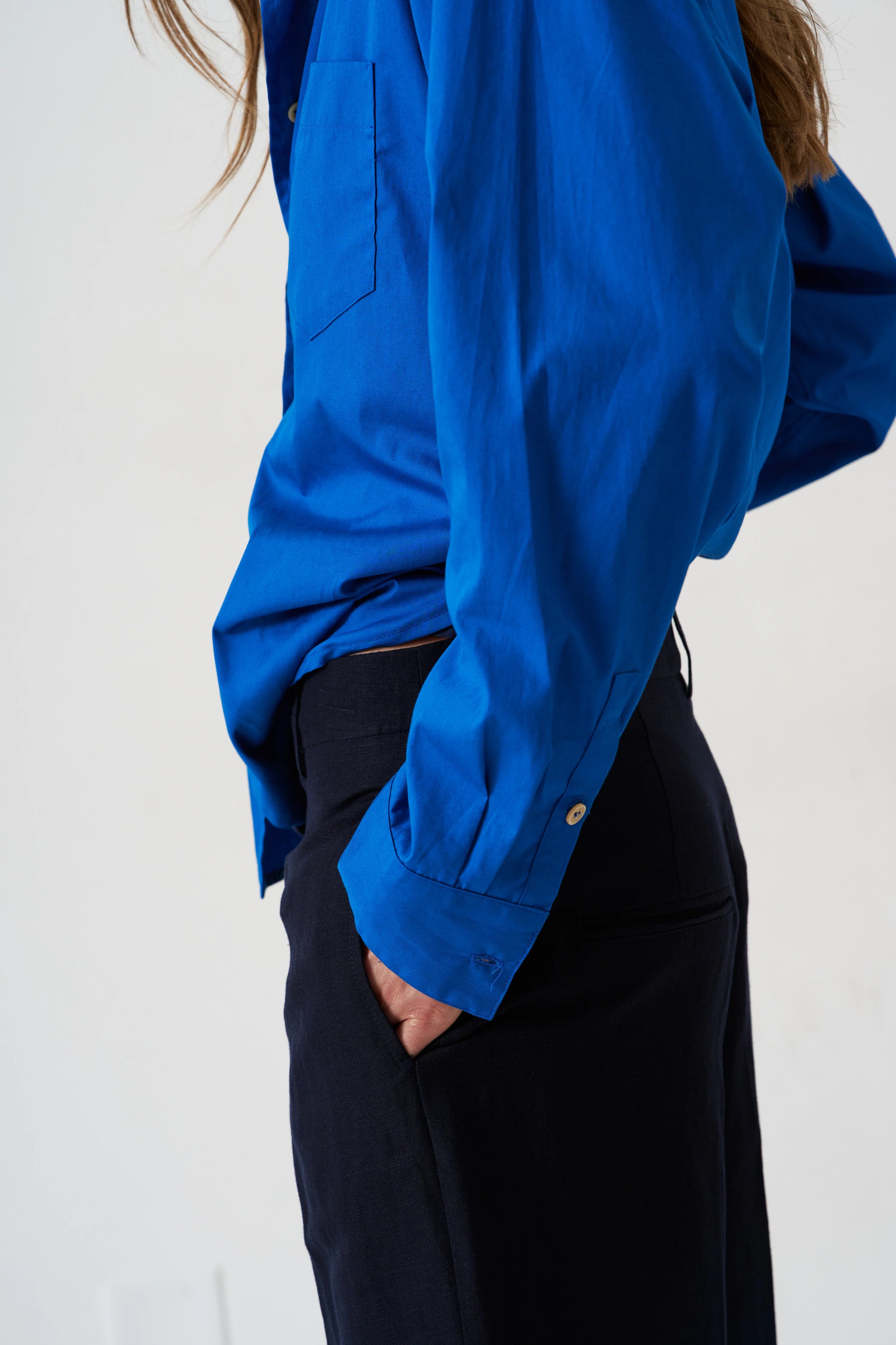 Jamie Haller :: The Logo Weekend Shirt, Royal Blue