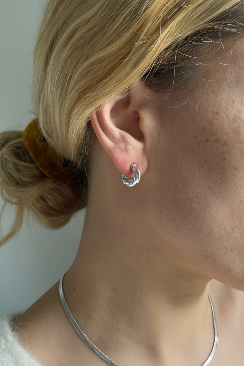 Mercurial Studio :: Silver Vivie Hoops