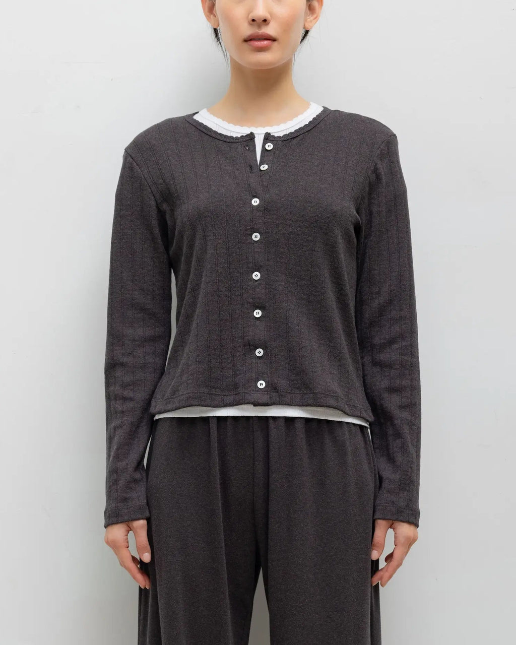Leset :: Pointelle Classic Cardigan II