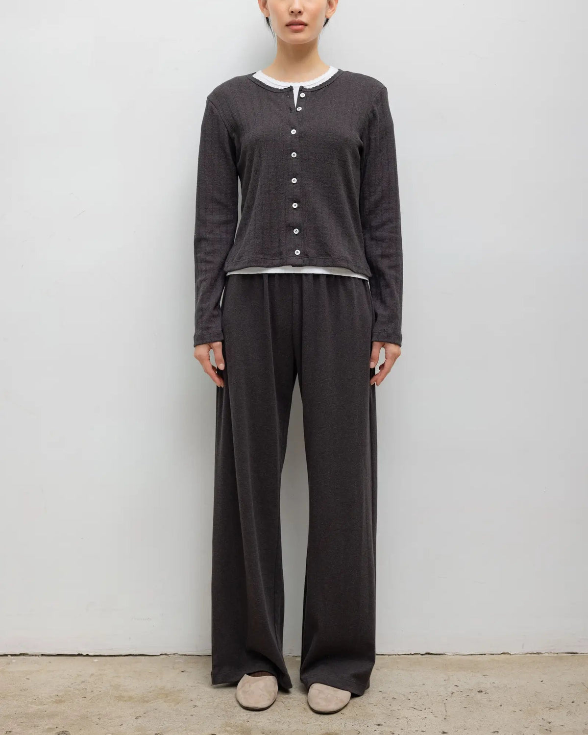 Leset :: Pointelle Classic Cardigan II