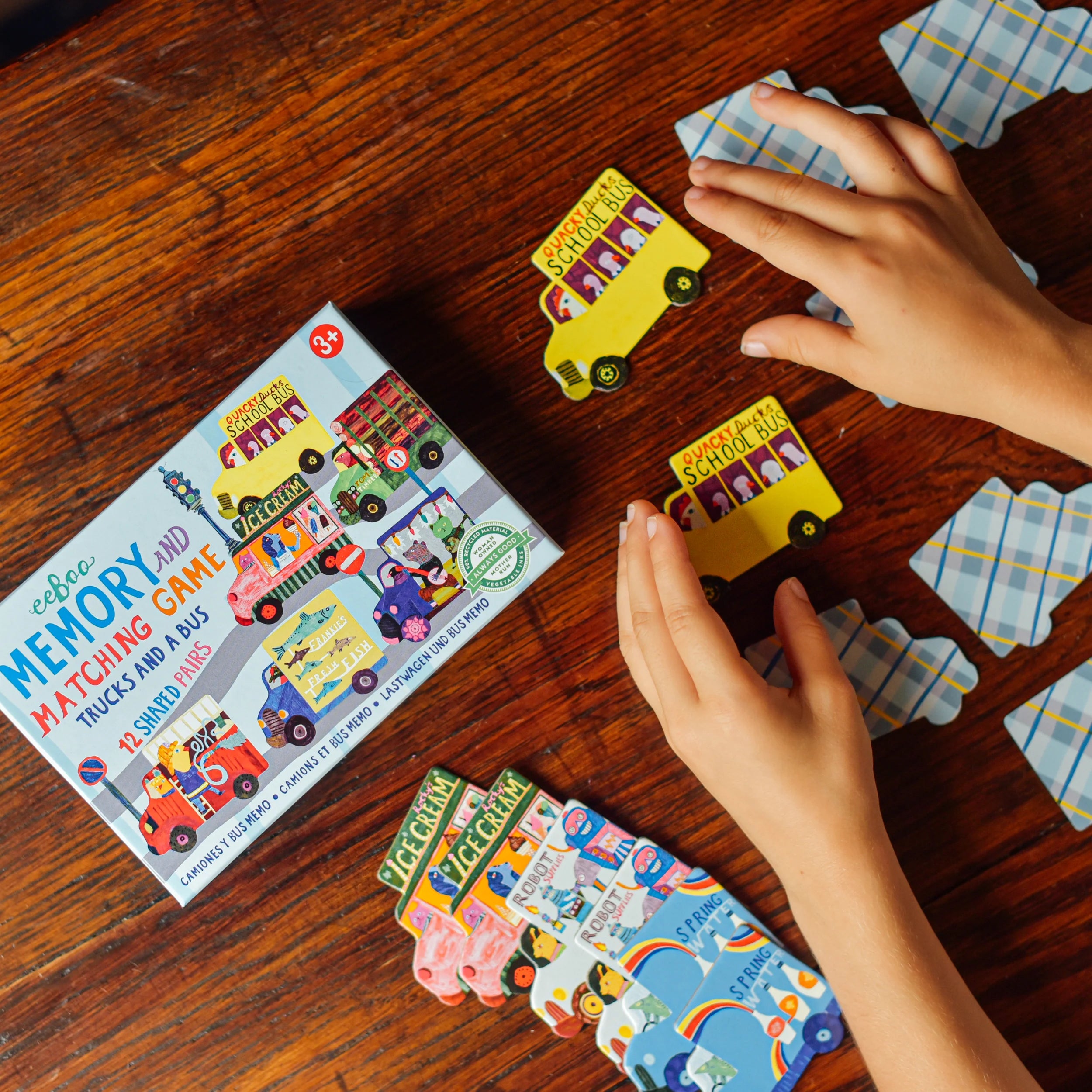 Eeboo :: Trucks and a Bus Little Shaped Matching Game