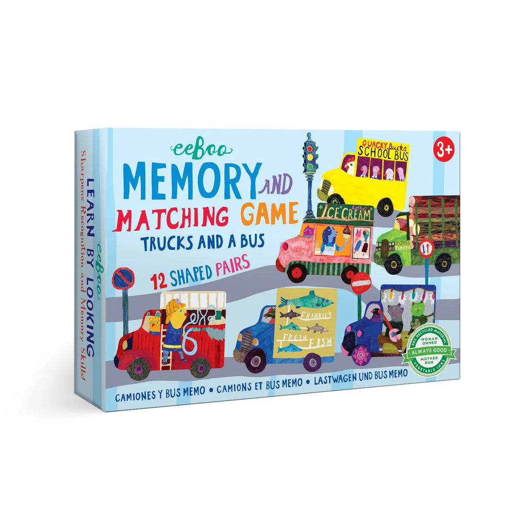 Eeboo :: Trucks and a Bus Little Shaped Matching Game