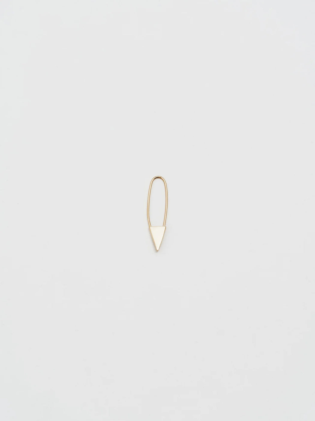 Loren Stewart :: Mini Triangle Safety Pin Earring, 14K SINGLE