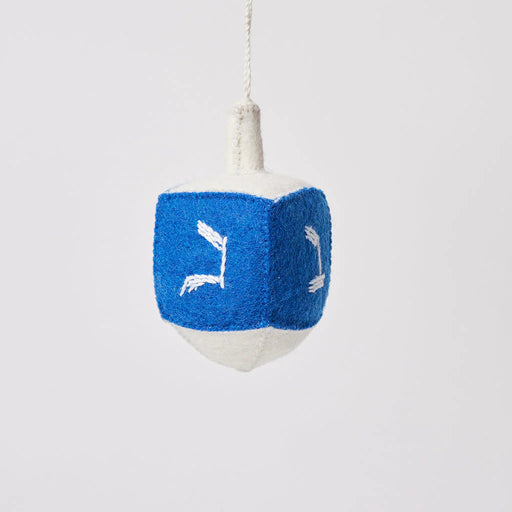 Craftspring :: Small Blue Spinning Dreidel Ornament