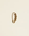 Loren Stewart :: 14kt Gold Safety Pin Bead Earring, SINGLE