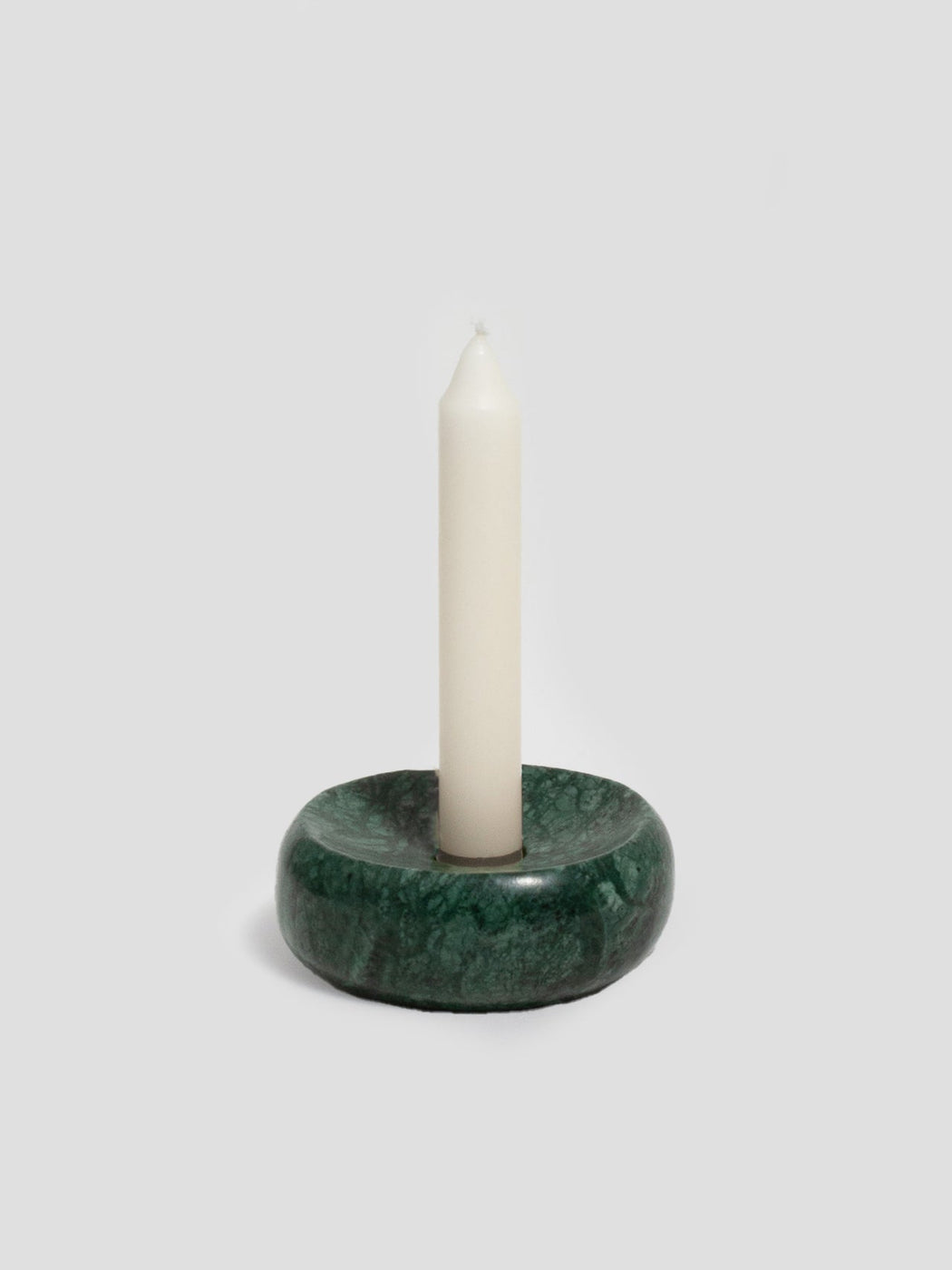 Loren Stewart :: Bialy Candle Holder, Green Indian Marble