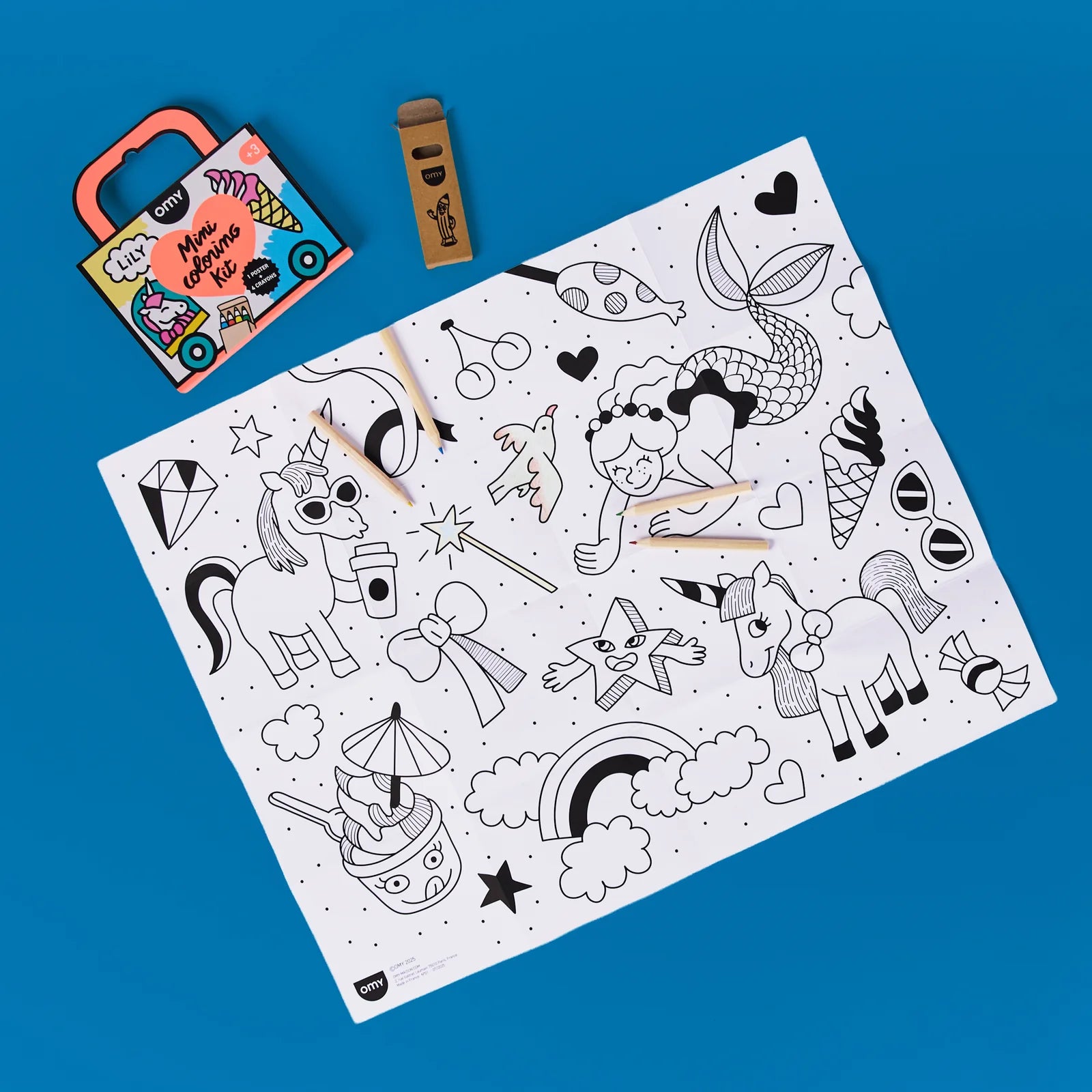 OMY :: Unicorn Pocket Coloring Kit