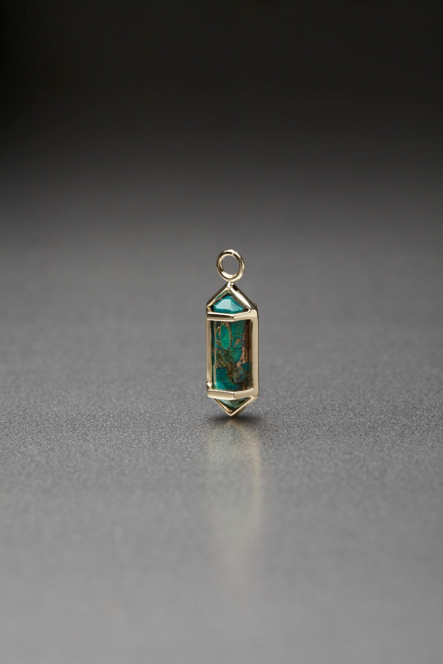 Metier Jewelry :: Small Ojo Chrysocolla Pendant Necklace