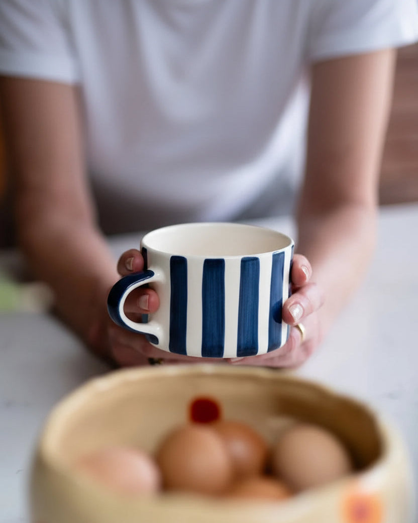 Musango :: Candy Stripe Mug, Blue