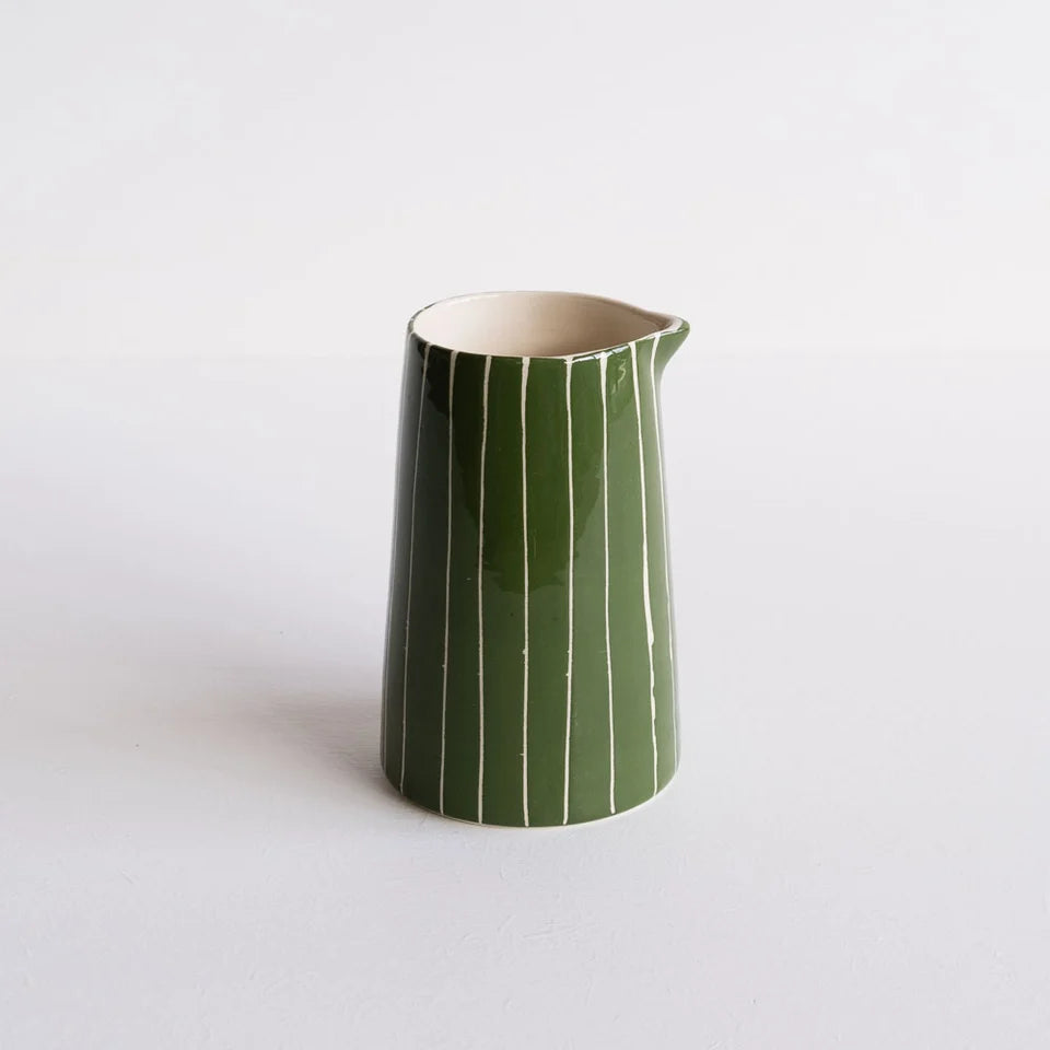 Musango :: Sgafritto Stripe Creamer, Moss